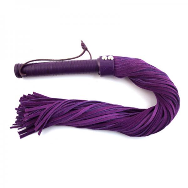 Rouge Suede Flogger Black/purple - Bondage - www.Coyha.com