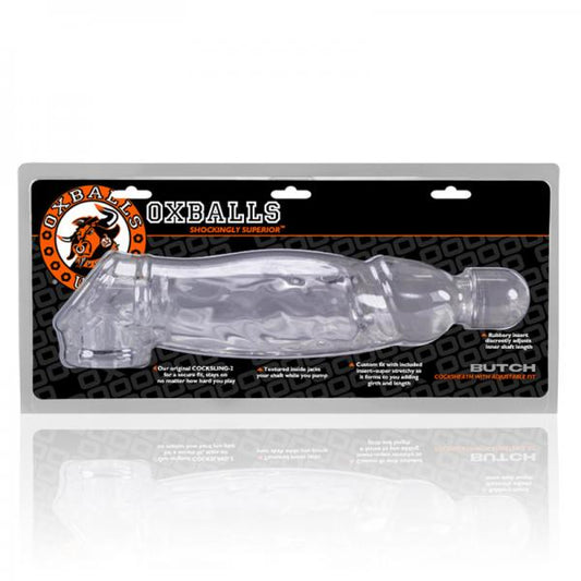 Oxballs Butch Cocksheath Clear - Men's Toys - www.Coyha.com