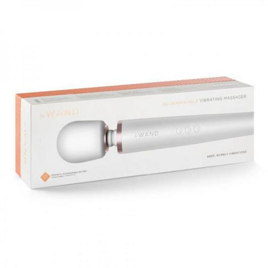 Le Wand Pearl White Rechargeable Massager - Vibrators - www.Coyha.com