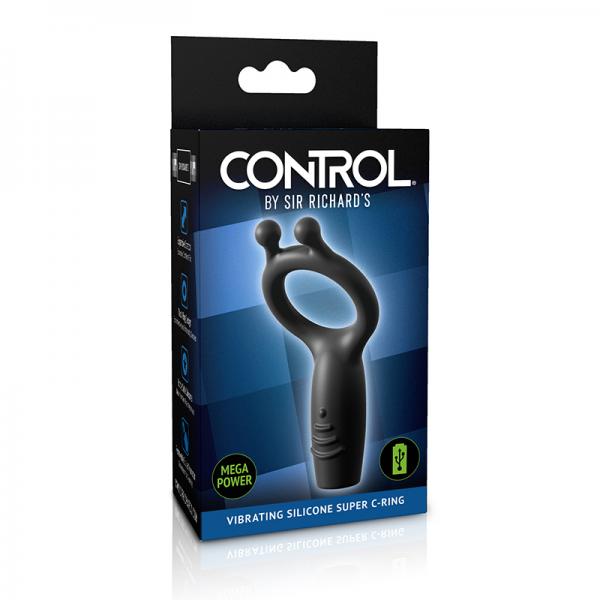 Sir Richard's Control Vibrating Silicone Super C-ring - Men's Toys - www.Coyha.com