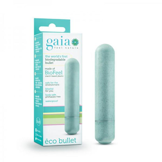 Gaia Eco Bullet Vibrator Aqua Blue - Vibrators - www.Coyha.com