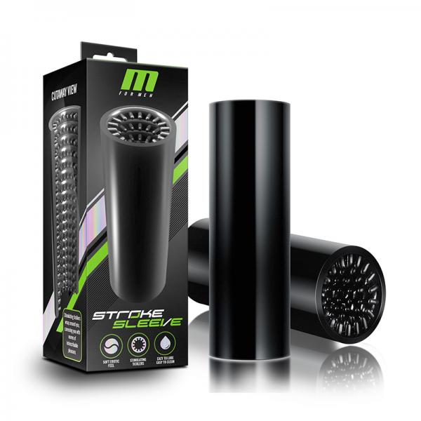 M For Men - Stroke Sleeve - Black - Men's Toys - www.Coyha.com