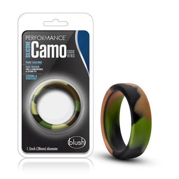 Performance - Silicone Camo Cock Ring - Green Camoflauge - Men's Toys - www.Coyha.com