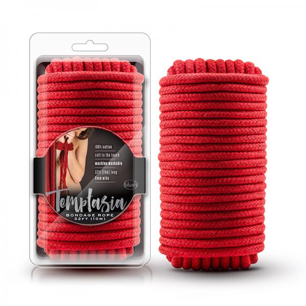 Temptasia - Bondage Rope - 32 Feet - Red - Bondage - www.Coyha.com