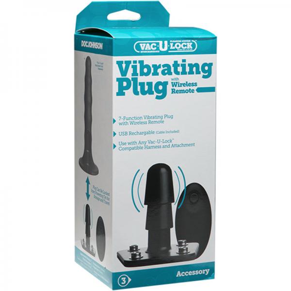 Vac-U-Lock Vibrating Plug with Wireless Remote - Dildos - www.Coyha.com