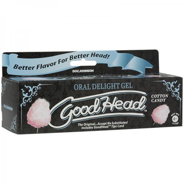 Goodhead Oral Delight Gel Cotton Candy Tube 4 fluid ounces - Lubes & Lotions - www.Coyha.com