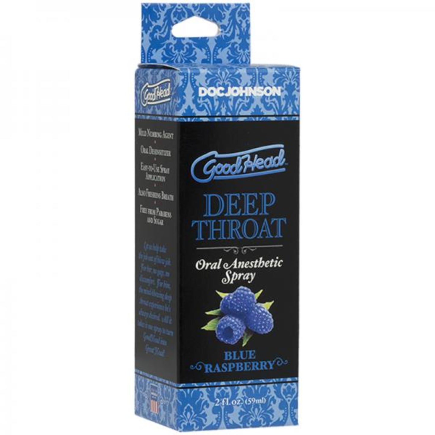 Goodhead Deep Throat Spray Blue Raspberry - Lubes & Lotions - www.Coyha.com