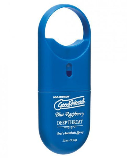 Goodhead Deep Throat Spray To Go Blue Raspberry .33oz - Lubes & Lotions - www.Coyha.com