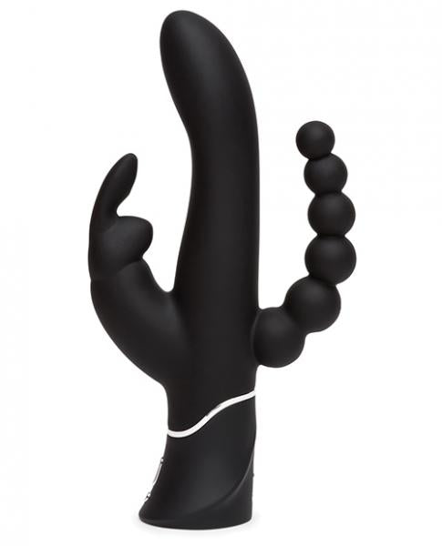 Happy Rabbit Triple Curve Black Vibrator - Vibrators - www.Coyha.com