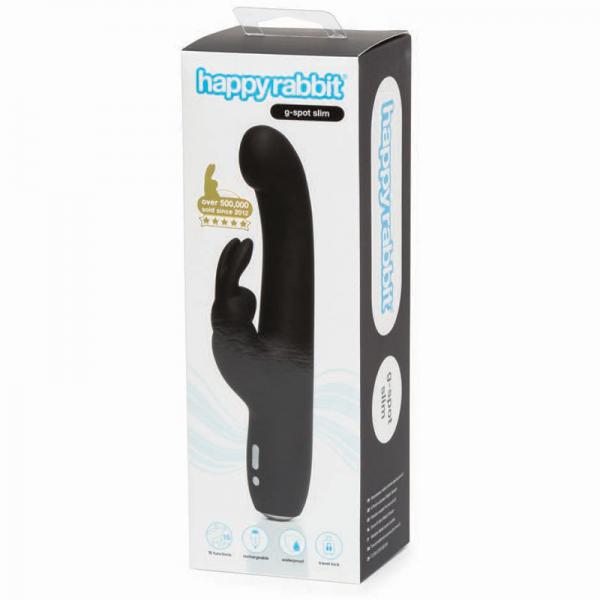 Happy Rabbit Slimline G-spot Black - Vibrators - www.Coyha.com