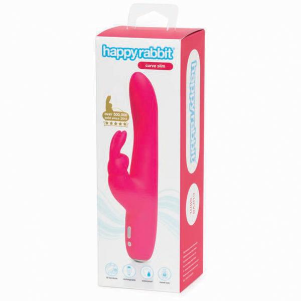 Happy Rabbit Slimline Curve Pink - Vibrators - www.Coyha.com