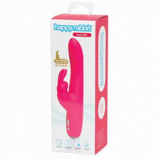 Happy Rabbit Slimline Curve Pink - Vibrators - www.Coyha.com