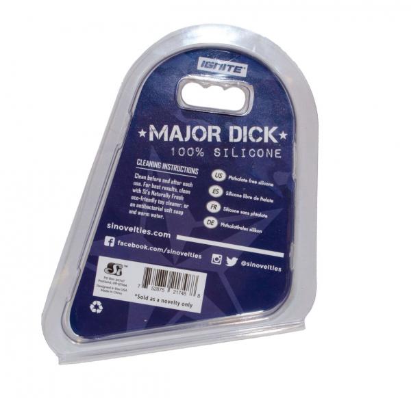 Major Dick Commando Cock Ring Blue Camo 1.75 inches - Men's Toys - www.Coyha.com