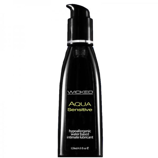 Wicked Aqua Sensitive Waterbased Hypoallergenic Unscented Lube 8oz - Lubes & Lotions - www.Coyha.com