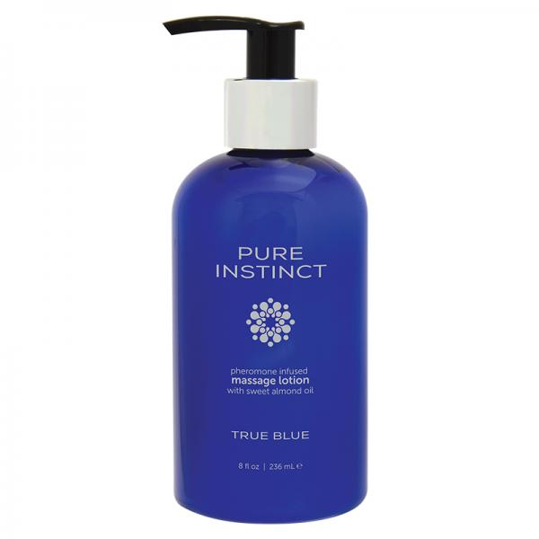 Pure Instinct Pheromone Massage Lotion True Blue 8oz - Lubes & Lotions - www.Coyha.com