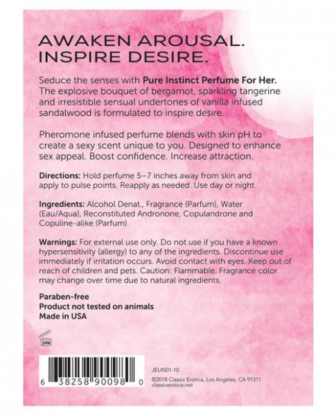 Pure Instinct Pheromone Perfume For Her 0.5oz - Lubes & Lotions - www.Coyha.com