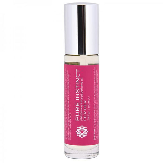 Pure Instinct Pheromone Perfume Oil For Her Roll On 0.34oz - Lubes & Lotions - www.Coyha.com