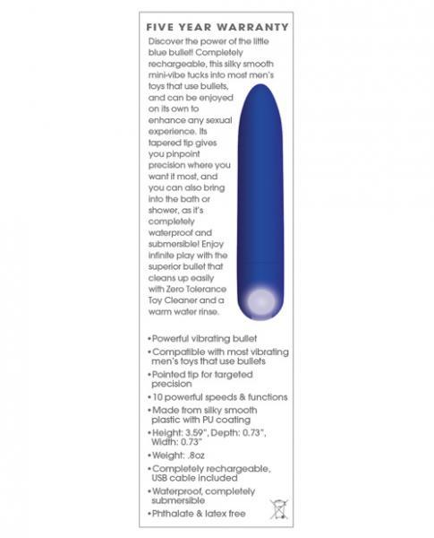 The All Mighty Bullet Vibrator Blue - Vibrators - www.Coyha.com