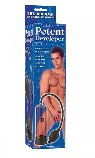 Potent Developer Clear Penis Pump - Men's Toys - www.Coyha.com