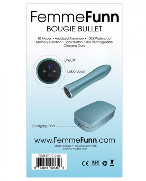 Femmefunn Bougie Bullet Vibrator Light Blue - Vibrators - www.Coyha.com