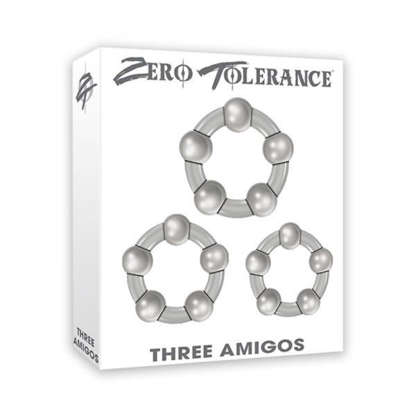 Zt Three Amigos Cock Ring Set Of 3 - Men's Toys - www.Coyha.com