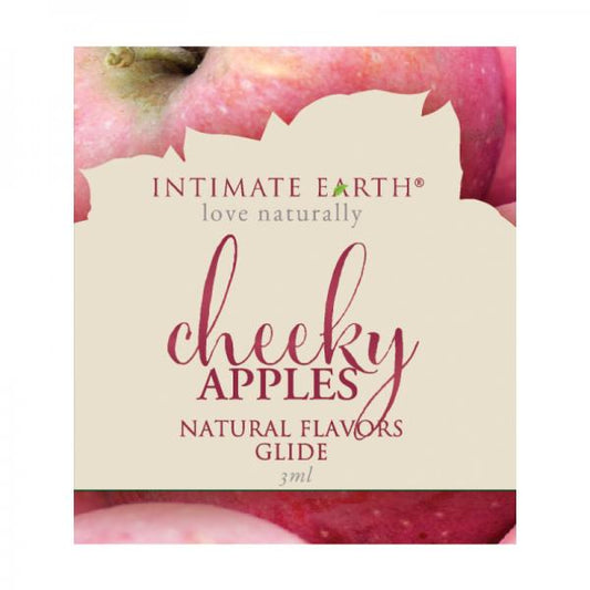 Intimate Earth Natural Flavor Glide Cheeky Apples .1oz - Lubes & Lotions - www.Coyha.com