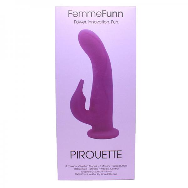 Femmefunn Pirouette Purple Rabbit Vibrator - Vibrators - www.Coyha.com