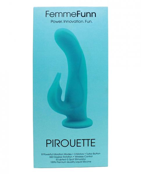 Femmefunn Pirouette Turquoise Blue Rabbit Vibrator - Vibrators - www.Coyha.com