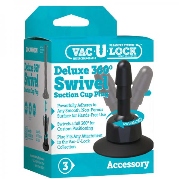 Vac-U-Lock Deluxe 360 Degree Swivel Suction Cup Plug - Dildos - www.Coyha.com