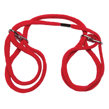 Japanese Style Bondage Cotton Wrist Or Ankle Cuffs Red - Bondage - www.Coyha.com