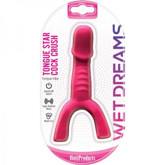 Wet Dreams Tongue Star Cock Crush Vibe With Penis Pink - Vibrators - www.Coyha.com