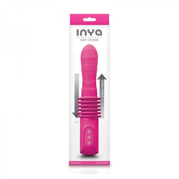 Inya Deep Stroker Pink Thrusting Vibrator - Vibrators - www.Coyha.com