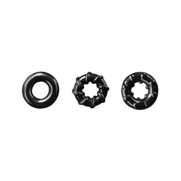 Renegade Dyno Rings Black 3 Pack - Men's Toys - www.Coyha.com