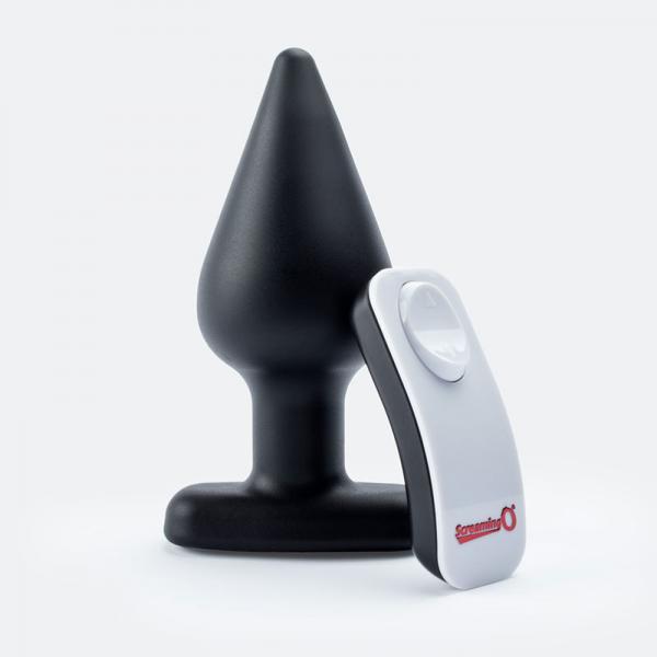 Screaming O My Secret Remote Vibrating XL Plug Black - Anal Toys - www.Coyha.com