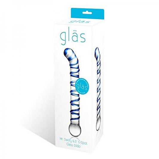 Mr. Swirl 6.5in Glass Glass Dildo - Dildos - www.Coyha.com