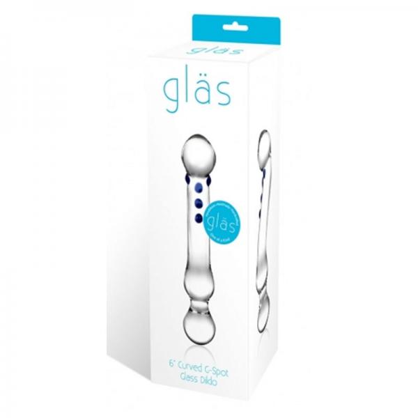 Glas 6in Curved G-spot Glas Dildo - Dildos - www.Coyha.com