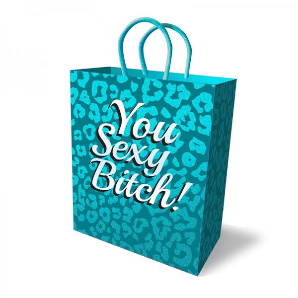 You Sexy Bitch Gift Bag Teal Blue 10 inches - Extras - www.Coyha.com