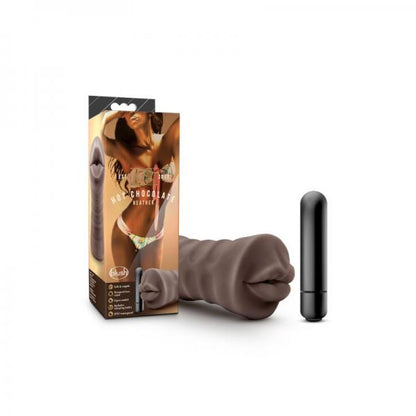 Hot Chocolate Heather Brown Mouth Stroker - Men's Toys - www.Coyha.com