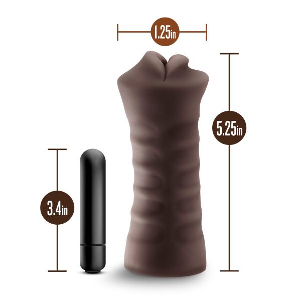 Hot Chocolate Heather Brown Mouth Stroker - Men's Toys - www.Coyha.com