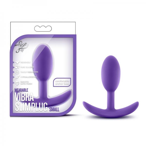 Luxe - Wearable Vibra Slim Plug - Small - Purple - Anal Toys - www.Coyha.com