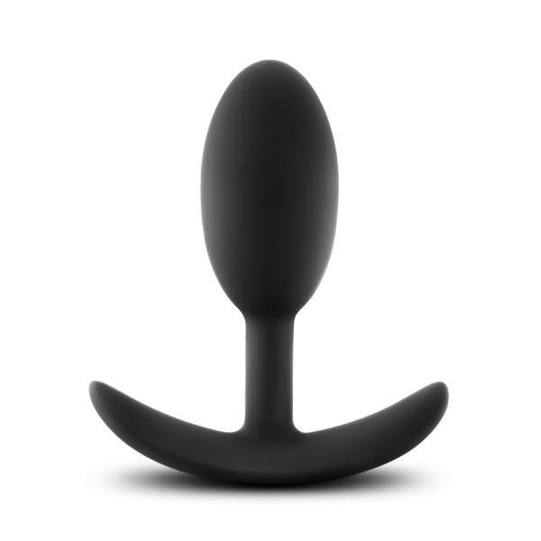 Luxe Wearable Vibra Slim Plug Medium Black - Anal Toys - www.Coyha.com