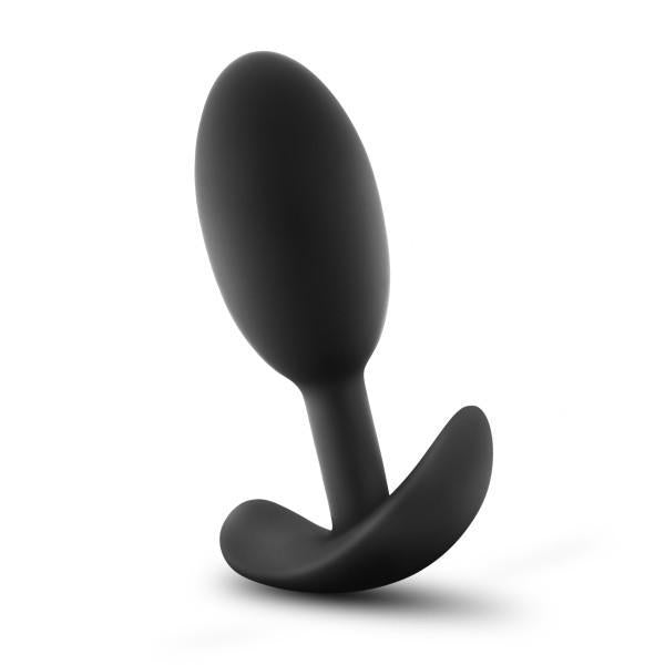 Luxe Wearable Vibra Slim Plug Medium Black - Anal Toys - www.Coyha.com