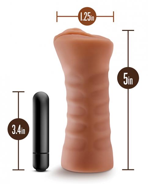 M For Men Julieta Mocha Tan Vagina Stroker - Men's Toys - www.Coyha.com