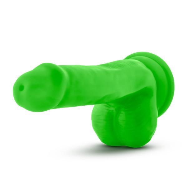 Neo Elite 6 inches Silicone Dual Density Cock, Balls Green - Dildos - www.Coyha.com