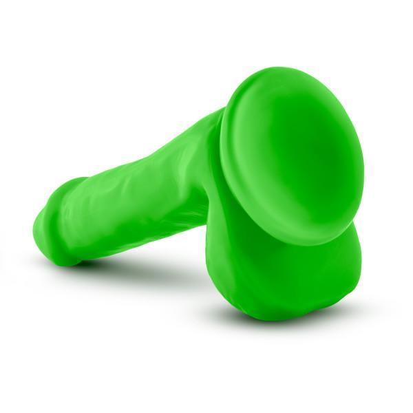 Neo Elite 6 inches Silicone Dual Density Cock, Balls Green - Dildos - www.Coyha.com