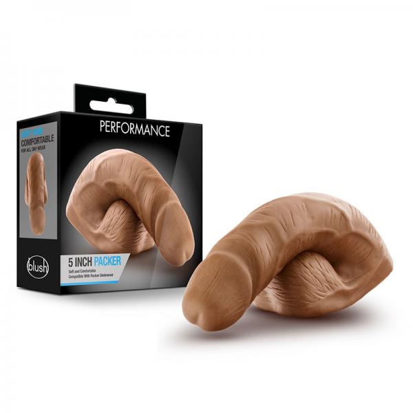 Performance 5 Inches Packer Mocha Tan Dildo - Dildos - www.Coyha.com