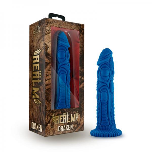 The Realm - Draken - Lock On Dildo - Blue - Dildos - www.Coyha.com