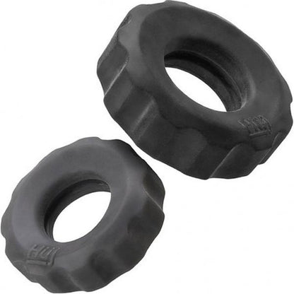 Hunkyjunk Cog 2 Size C-ring, Pack, Tar / Stone - Men's Toys - www.Coyha.com