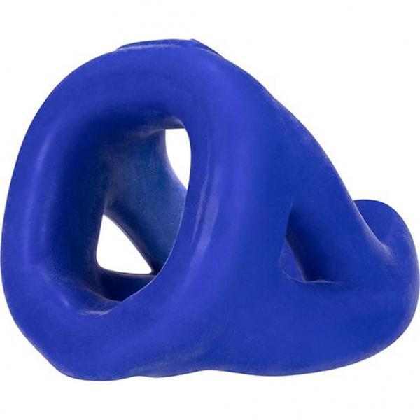 Hunky Junk Slingshot 3 Ring Teardrop Cobalt Blue - Bondage - www.Coyha.com