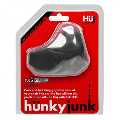 Hunkyjunk Clutch Cock & Ball Sling Tar Black - Bondage - www.Coyha.com